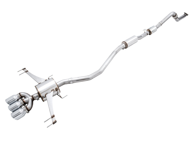 AWE Tuning 2017+ Honda Civic Type R Touring Edition Exhaust w/Front & Mid Pipes - Chrome Silver Tips 3015-42666 3015-42666 Photo - Primary
