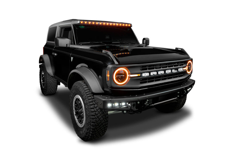 ORACLE Lighting Oracle 2021+ Ford Bronco Integrated Windshield Roof LED Light Bar System 5888-023-MF 5888-023-MF Photo - Mounted