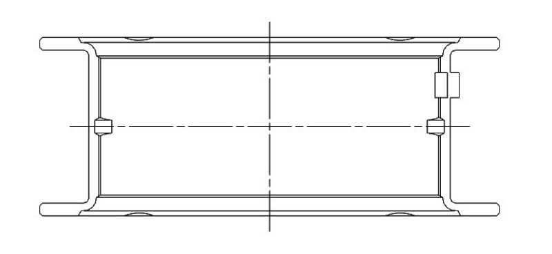 ACL Race Series Main Bearings Nissan CA18/CA20 Size: .025 5M1633H-.025 Technical Drawing