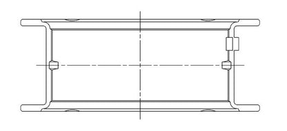 ACL Race Series Main Bearings Nissan CA18/CA20 Size: .025 5M1633H-.025 Technical Drawing