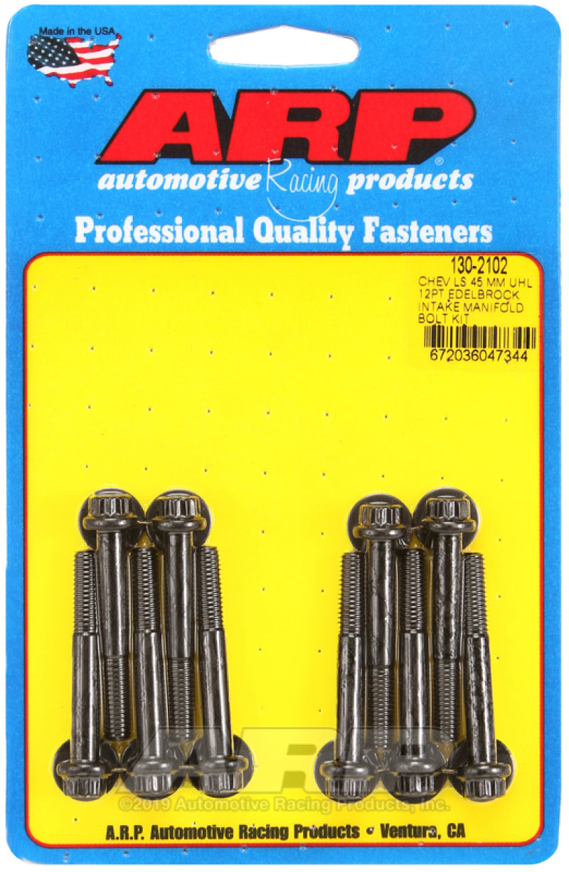 ARP Chevy LS 45mm UHL 12pt Edelbrock Intake Manifold Bolt Kit 130-2102 User 1