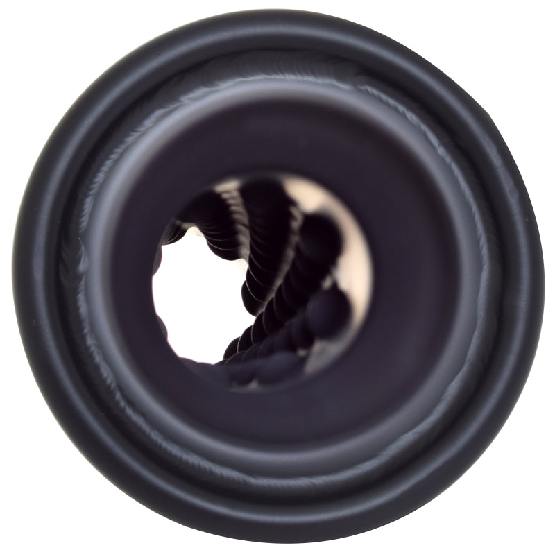 Gibson Rolled Edge Angle-Cut Muffler Quiet Tip - 4in OD/2.25in Inlet/12in Length - Black Ceramic 500659-B 500659-B Photo - Primary