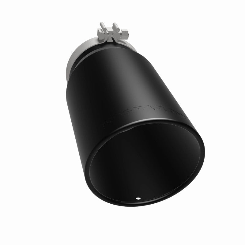 Magnaflow Tip Stainless Black Coated Single Wall Round Single Outlet 6in Dia 5in Inlet 13in L 35239 35239 360 Degree Image Set