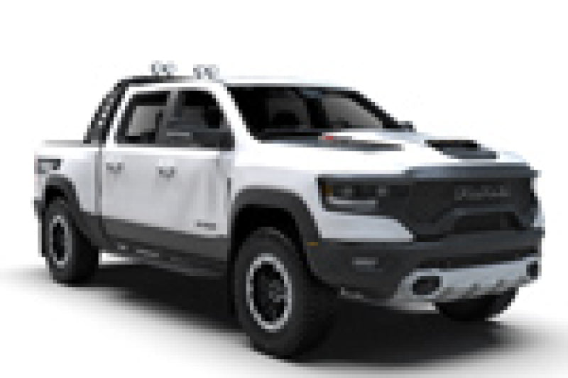 Rally Armor 2021+ Dodge Ram 1500 TRX Black UR Mud Flap - White Logo MF128-UR-BLK-WH MF128-UR-BLK-WH User 1