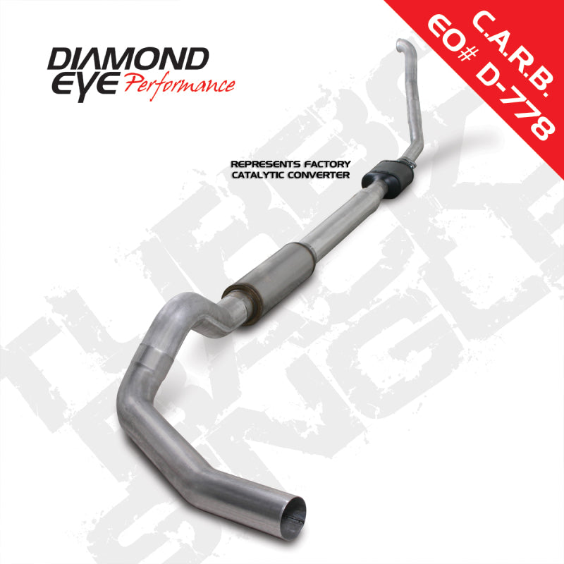 Diamond Eye Performance Diamond Eye KIT 5in TB SGL AL: 94-97 FORD 7.3L F250/F350 PWRSTROKE NFS W/ CARB EQUIV STDS K5314A K5314A Photo - Primary
