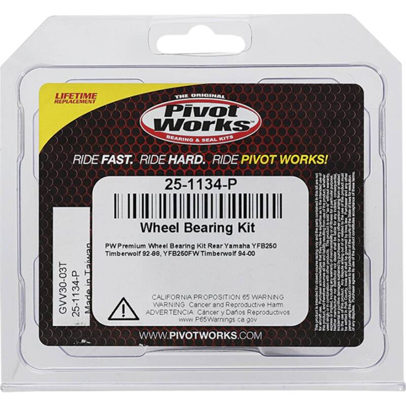 Pivot Works Yamaha Wheel Bearing Kit Premium Bearings 25-1134-P 25-1134-P Photo - Primary