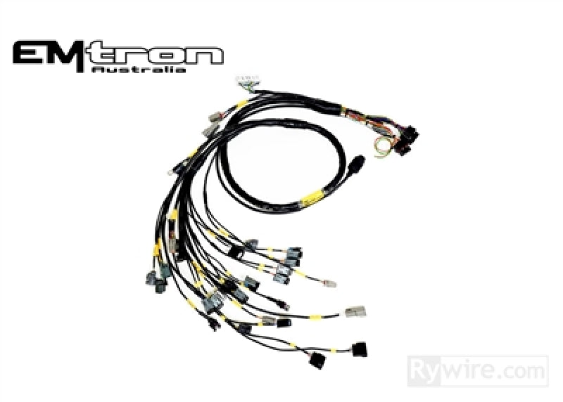 Rywire Honda B-Series (w/MTron KV8 ECU) Eng Harn w/OBD1 Alt/EV1 Inj/AEM IAT & MAP (Adapter Req) RY-B-EMTRON-KV8