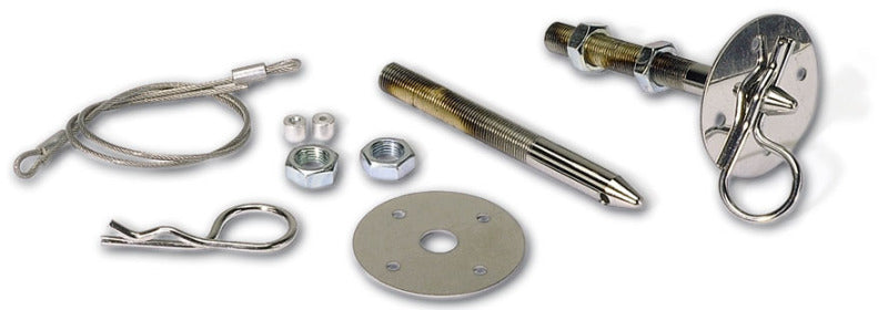 Moroso Chrome Hood Pin Set, Steel, 7/16" 39021 Photo - Primary