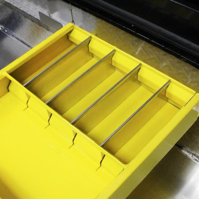 Westin/Brute 19inL x 3.5inH x 15inW Tray w/ 4 Silver Dividers - Yellow 80-TR10 80-TR10 Photo - Mounted