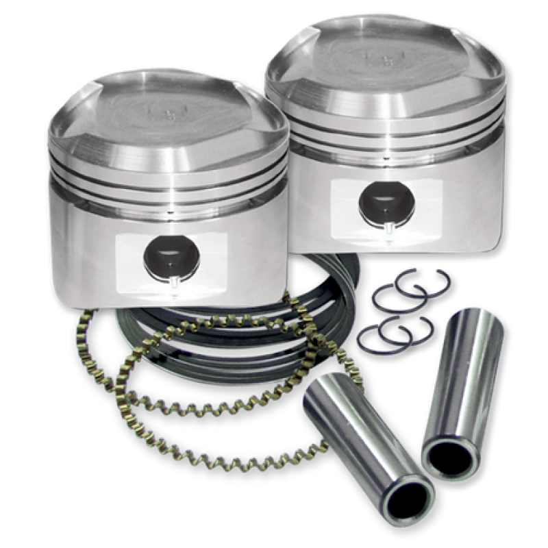 S&S Cycle 84-99 3-1/2in x 4-1/4in Standard 80in Piston Set 92-2026