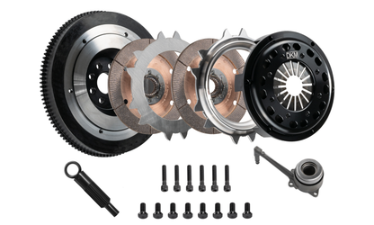DKM Clutch VW/Audi 2.0L TSI (8 Bolt Motor) Ceramic Twin Disc MR Clutch Kit w/Flywheel MR-034-060 MR-034-060 Photo - Primary