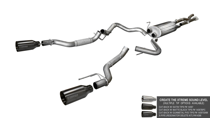 Corsa Performance Corsa Upgraded Mufflers 14398 for 2017-2018 Ford F-150 Raptor 14398 Photo - Primary