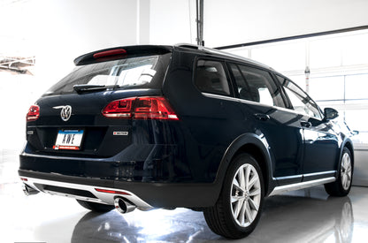 AWE Tuning VW MK7 Golf Alltrack/Sportwagen 4Motion Touring Edition Exhaust - Polished Silver Tips 3015-32098 3015-32098 Photo - Mounted