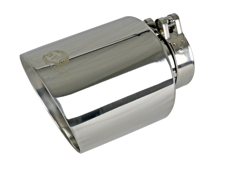aFe MACH Force-Xp 3" to 2-1/2" 304SS Cat-Back 2020 Chevy Corvette (C8) 6.2L - Polished Tip 49-34124-P 49-34124-P Photo - Close Up