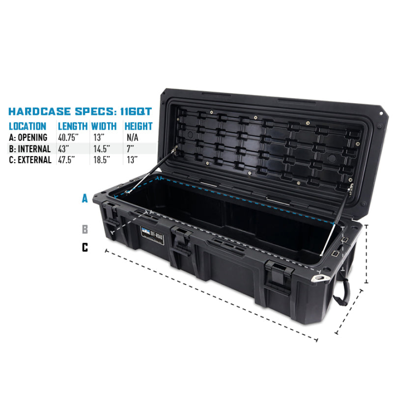 Borne Off-Road Hard Case 116QT Black BNHC-116BK BNHC-116BK Photo - Primary