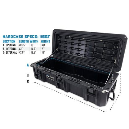 Borne Off-Road Hard Case 116QT Black BNHC-116BK BNHC-116BK Photo - Primary