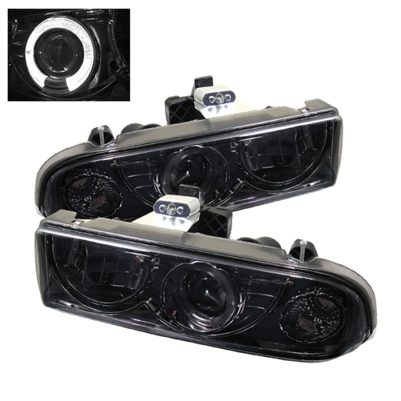 Spyder Chevy S10 98-04 Projector Headlights LED Halo Smke - Low H1 PRO-YD-CS1098-SMC 5009562 5009562 Photo - Primary