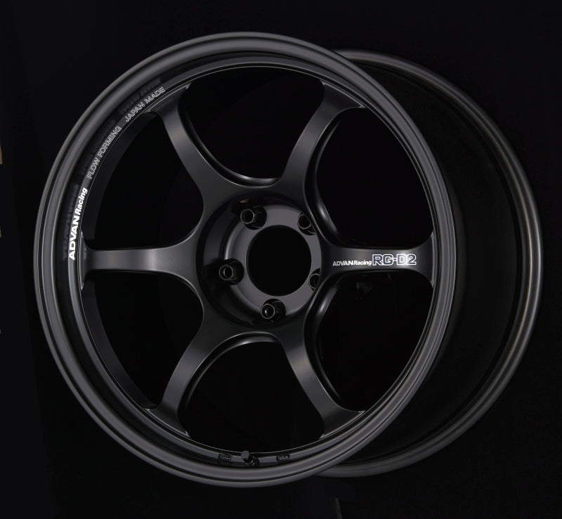 Advan RG-D2 18x8.5 +37 5-114.3 Semi Gloss Black Wheel YAT8H37ESB YAT8H37ESB Photo - Primary