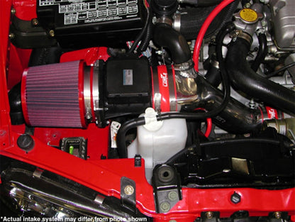 Injen 95-99 Eclipse Turbo Air Filter Adapter Kit Includes Air Filter & Adapter Only IS1890F Photo - Mounted