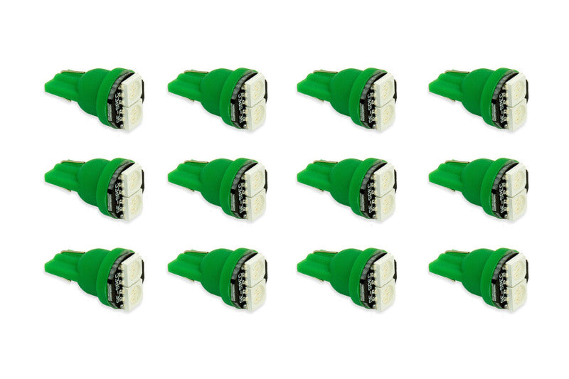 Diode Dynamics 194 LED Bulb SMD2 LED - Green Set of 12 DD0034TW DD0034TW Photo - Primary