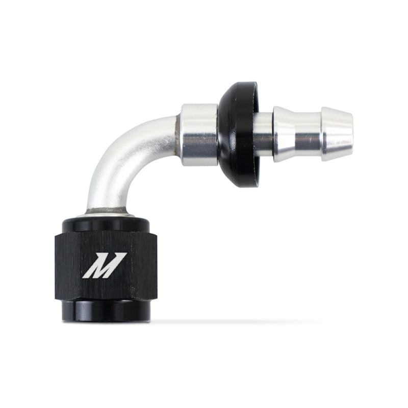 Mishimoto 90-Degree Push Lock Fitting - 4AN MMFT-PL-490 MMFT-PL-490 Photo - Primary