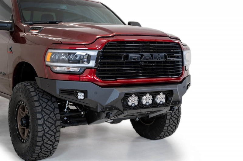 Addictive Desert Designs 19-21 Ram 2500/3500 Bomber HD Front Bumper (Baja Designs LP6 Mounts) F560014100103 F560014100103 Photo - Mounted