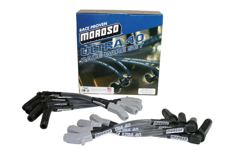 Moroso GM LS Ignition Wire Set - Ultra 40 - Sleeved - (Use w/Part No 68476) - Black 73849 73849 Photo - Primary