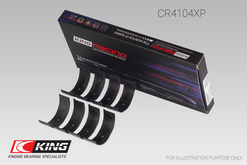 King Engine Bearings King Audi ABB/ ABM/ ADP/ PP/ RN (Size STDX) Connecting Rod Bearing Set CR4104XPDSTDX