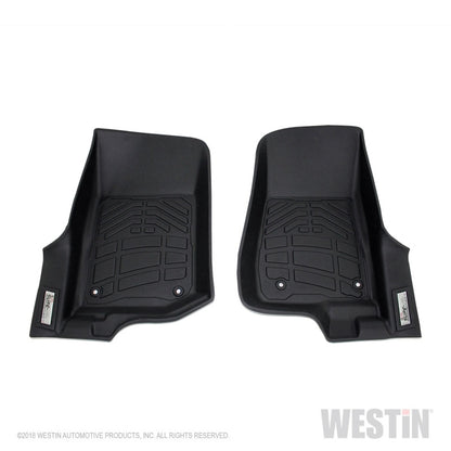 Westin 2018-2019 Jeep Wrangler JL Wade Sure Fit Floor Liners Front - Black 72-110102 72-110102 Photo - Primary