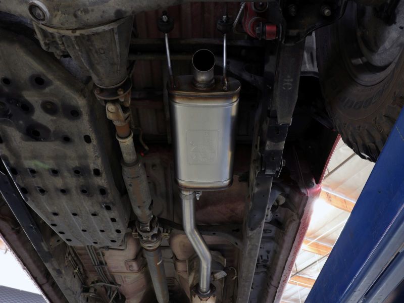 aFe ROCK BASHER 2.5in 409 SS Cat-Back Exhaust - 99-04 Toyota Tacoma L4-2.4L / V6-3.4L 49-46049 49-46049 Photo - Mounted