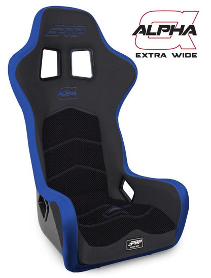 PRP Seats PRP Alpha Composite Seat/Extra Wide- Black/Blue A3902-V A3902-V Photo - Primary