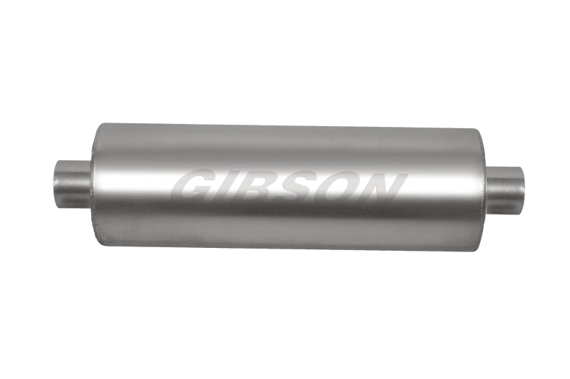Gibson SFT Superflow Center/Center Round Muffler - 8x24in/3in Inlet/3in Outlet - Stainless 420887 420887 Photo - Primary