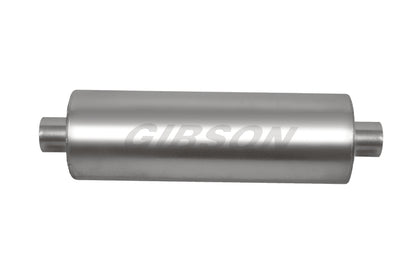 Gibson SFT Superflow Center/Center Round Muffler - 8x24in/3in Inlet/3in Outlet - Stainless 420887 420887 Photo - Primary