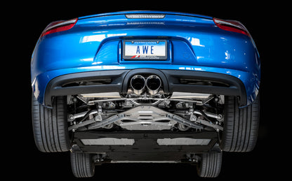 AWE Tuning Porsche 981 Performance Exhaust System - w/Diamond Black Tips 3010-33024 3010-33024 Photo - Mounted
