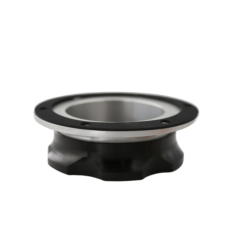 Aeromotive Fillcap - Screw-On - 3in - Flanged - 6-Bolt - Black 18730 18730 Photo - Close Up