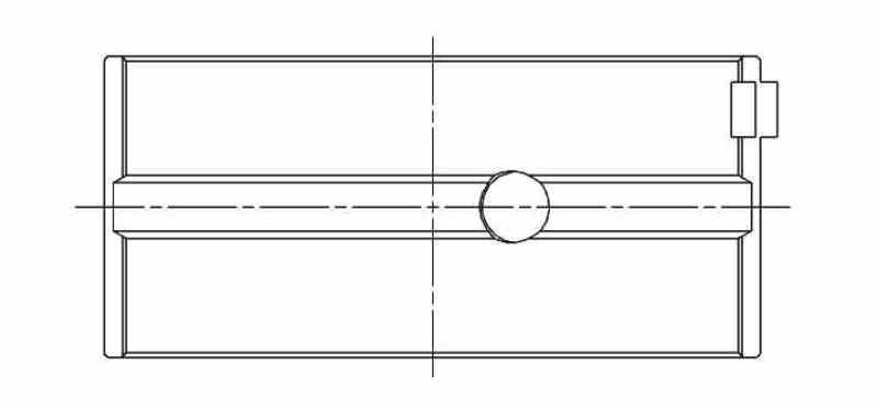ACL BMC Mini Inline 4 (from 1983 up) .25mm Oversized High Performance Main Bearing Set 3M2205H-.25 3M2205H-.25 Technical Drawing