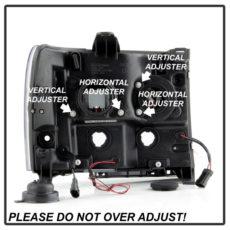 Spyder GMC Sierra 1500/2500/3500 07-13 Denali 08-13 LED Headlights Blk PRO-YD-GS07V2PL-BK 5087522 5087522 User 4