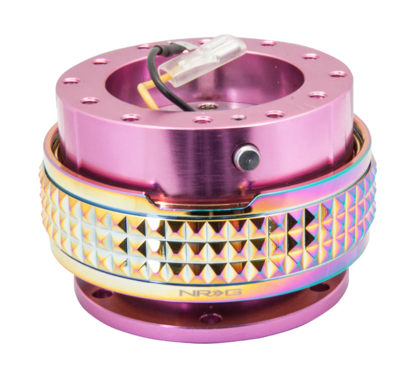 NRG Quick Release Kit - Pyramid Edition - Pink Body / Neochrome Pyramid Ring SRK-210PK/MC SRK-210PK/MC Photo - Primary