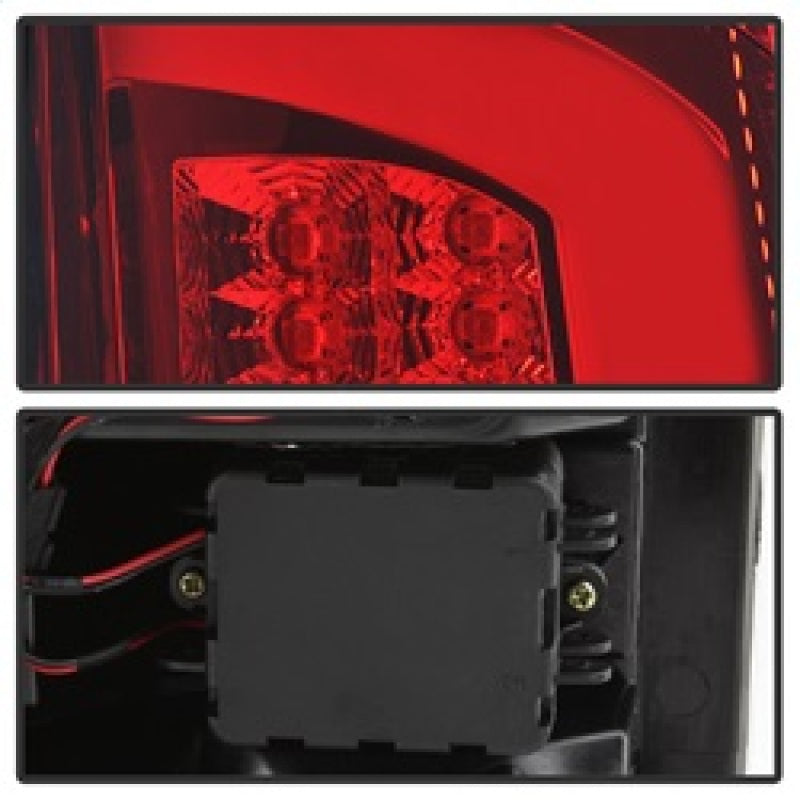 Spyder 07-09 Dodge Ram 2500/3500 V3 Light Bar LED Tail Lights - Red Clear (ALT-YD-DRAM06V3-LBLED-RC) 5084286 5084286 Photo - Unmounted
