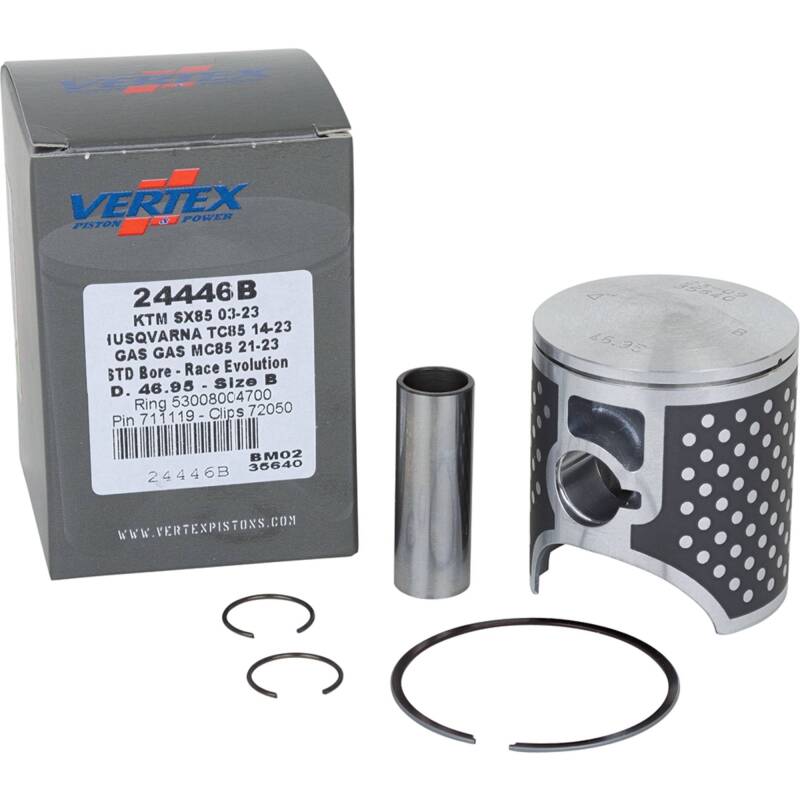 Vertex Pistons Vertex Piston 03-24 KTM 85 SX 85cc Cast Race Evolution Piston Kit 24446B 24446B Photo - Primary