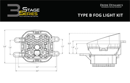 Diode Dynamics SS3 Sport Type B Kit ABL - Yellow SAE Fog DD6997 DD6997 User 8