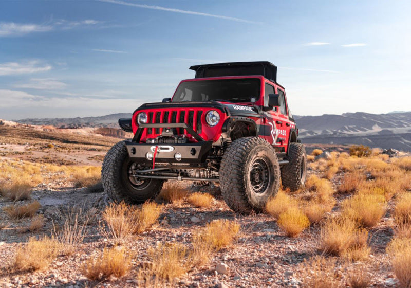 Rampage 2018-2021 Jeep Wrangler JL 4-Door Trailview Fastback - Black Diamond 139435 139435 Photo - lifestyle view