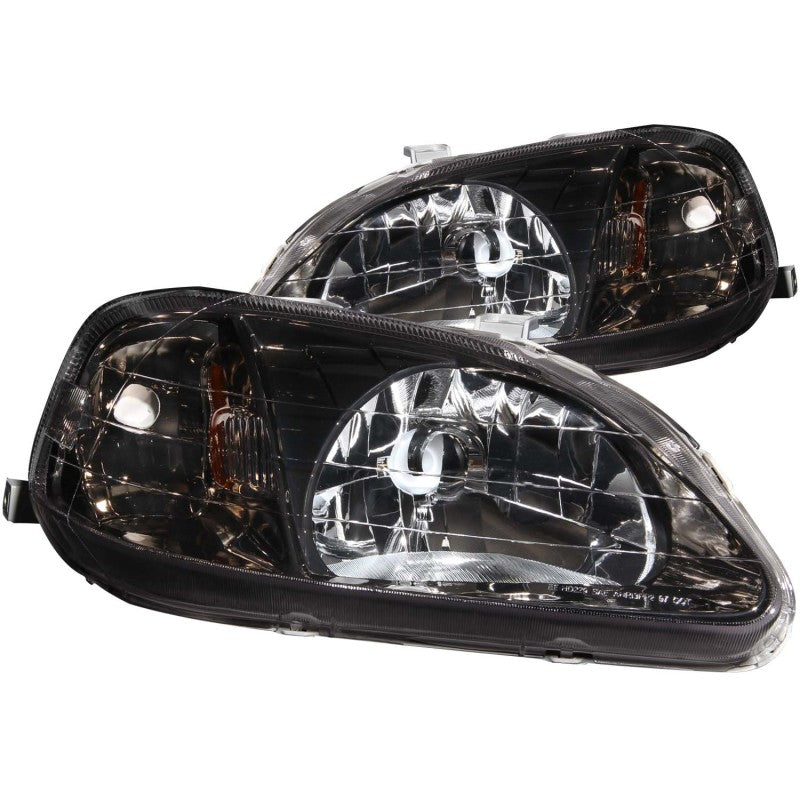 Anzo 1999-2000 Honda Civic Crystal Headlights Gun-Metal Gray 121234 Photo - Primary