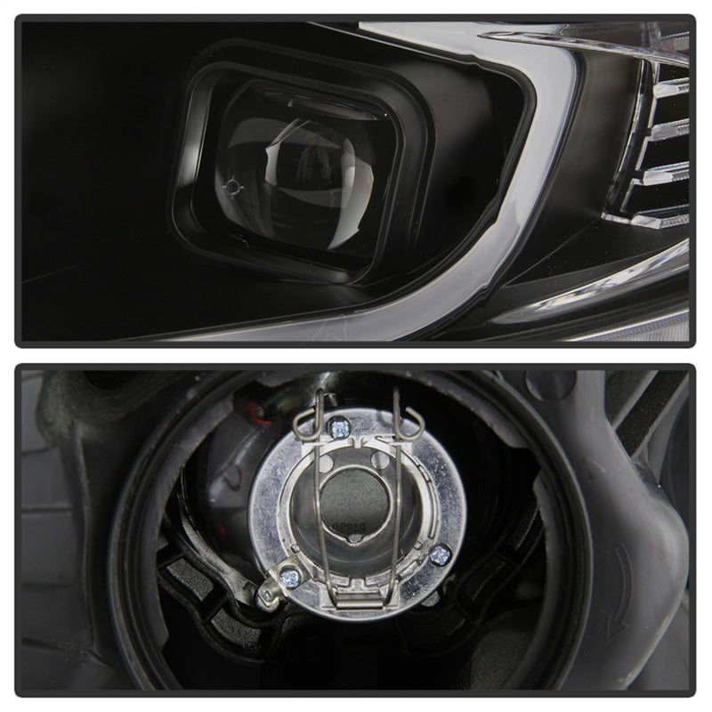 SPYDER xTune 09-14 Acura TSX Projector Headlights - Light Bar DRL - Black (PRO-JH-ATSX09-LB-BK) 9042218 9042218 Photo - Unmounted