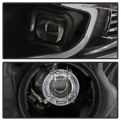SPYDER xTune 09-14 Acura TSX Projector Headlights - Light Bar DRL - Black (PRO-JH-ATSX09-LB-BK) 9042218 9042218 Photo - Unmounted