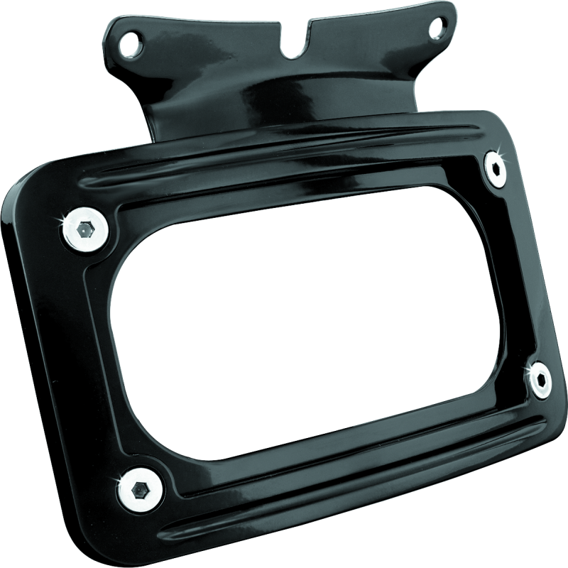 Kuryakyn Curved Lic Plate Mount Blk 3149 3149 Photo - Primary