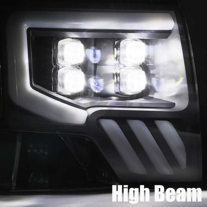 AlphaRex 09-14 Ford F-150 NOVA LED Projector Headlights Plank Style Chrome w/Activ Light/Seq Signal 880191 880191 User 4