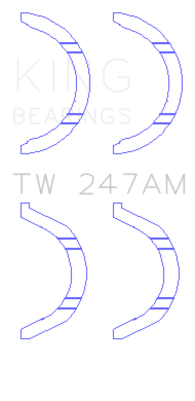 King Engine Bearings King Mitsubishi 6G71/6G72/6G72T/6G73 V6/Hyundai G6AV V6 Thrust Washer Set TW247AM TW247AM Photo - Primary