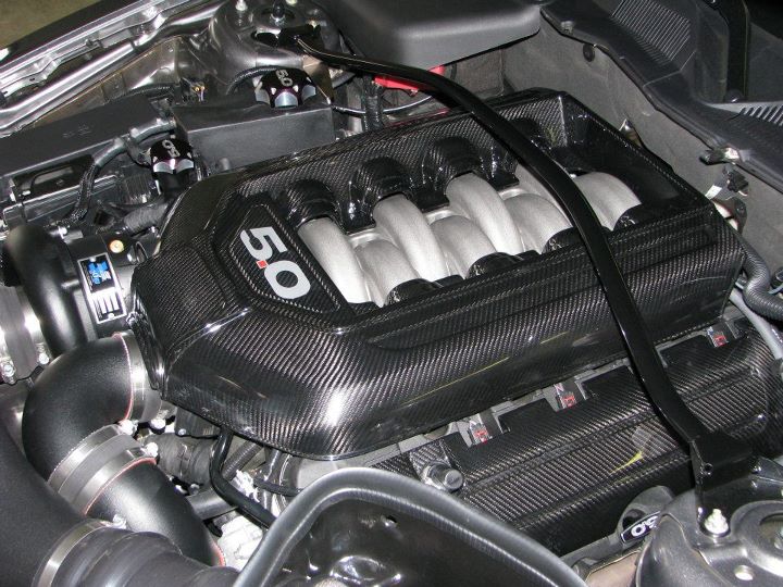 APR Carbon Fiber Ford Mustang GT 5.0 Engine Plenum Cover 2011-2014 (Manual Trans.)