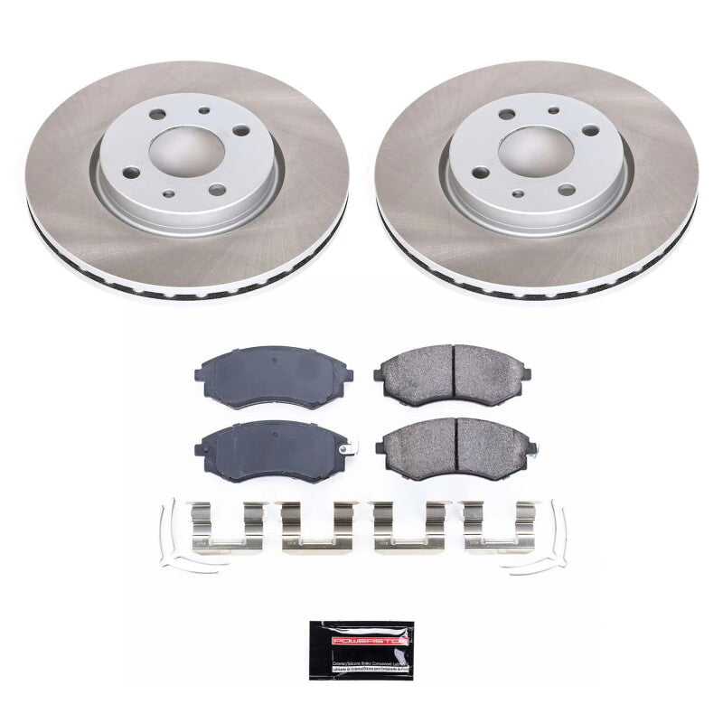 PowerStop Power Stop 99-01 Hyundai Tiburon Front Semi-Coated Rotor Kit SC1087 SC1087 Photo - Primary